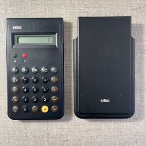 Original 1980s Braun ET66 Calculator - Design inspired the Apple calculator app.